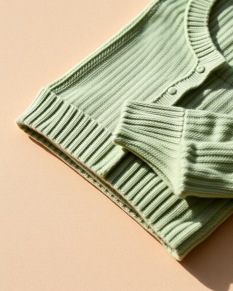 Sage Ribbed Cardigan